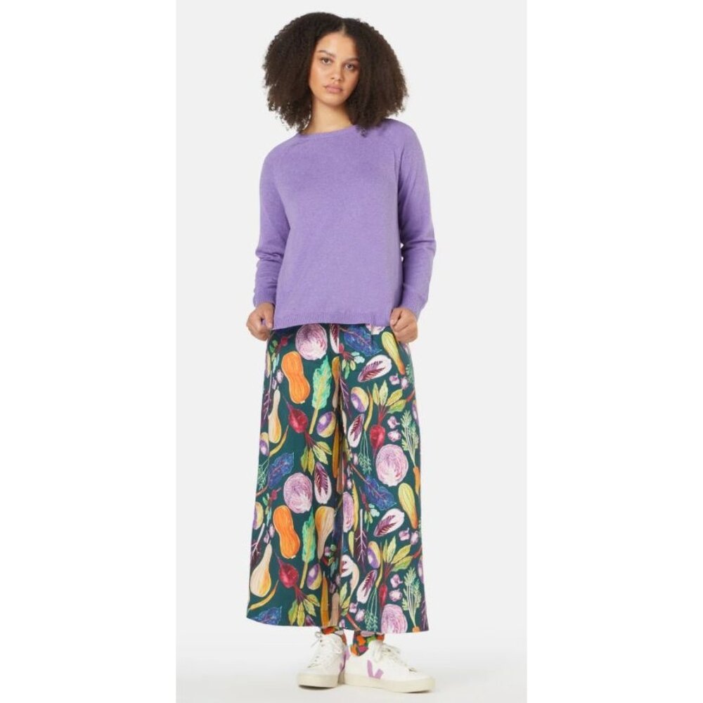 Gorman Purple Crew Neck Knit Pullover Long Sleeve Sweater Stacey Jumper Size 10